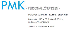 Logo von PMK PERSONAL MIT KOMPETENZ GmbH