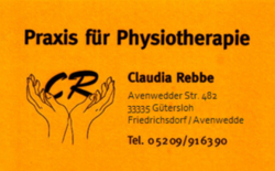 Logo von Praxis fr Physiotherapie Claudia Rebbe